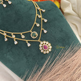 Vriksham Gold Look Alike Double Layer Short Neckpiece-G17937